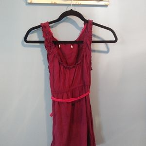 Sleeveless Purple empire waist top